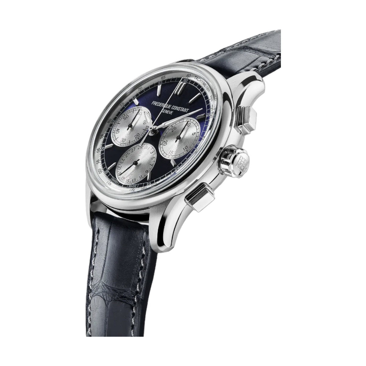 Frederique Constant Manufacture Classic Flyback Chronograph 42mm Men's Watch, Blue Dial