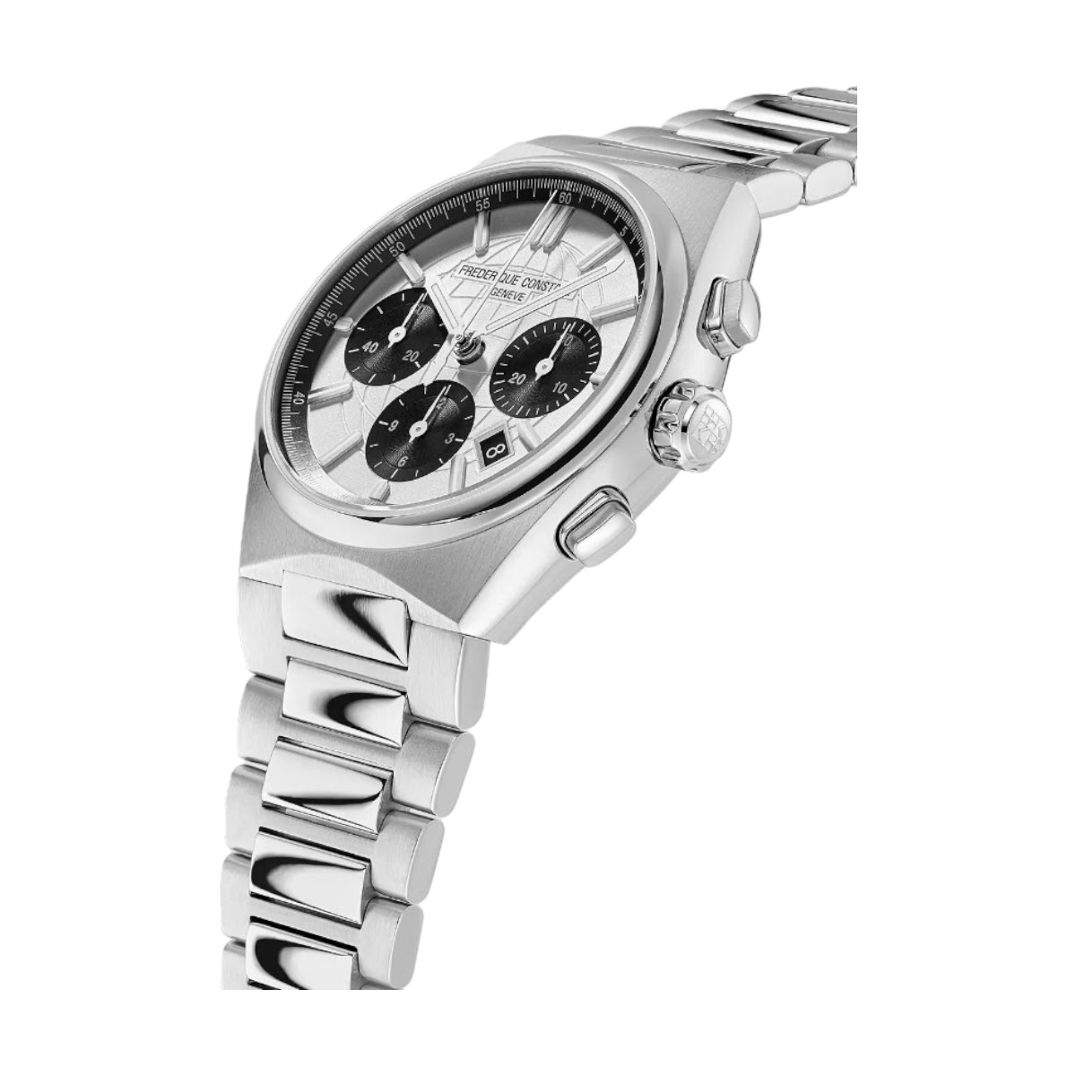 Frederique Constant Highlife Automatic Chronograph 41mm Men's Watch, Matte Silver Dial
