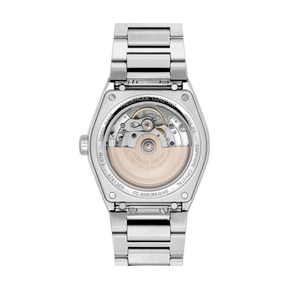 Frederique Constant Highlife Automatic COSC 39mm Men's Watch, Black Dial