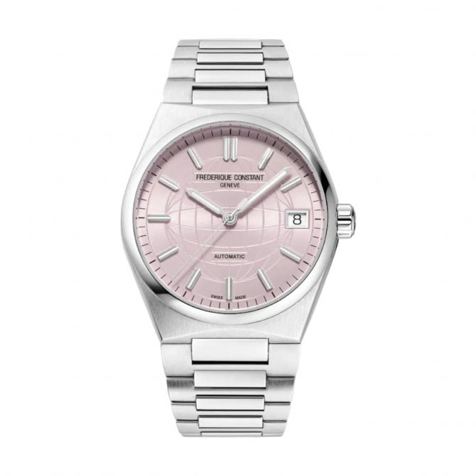 Frederique Constant Highlife Automatic 34mm Women's Watch, Pink Dial