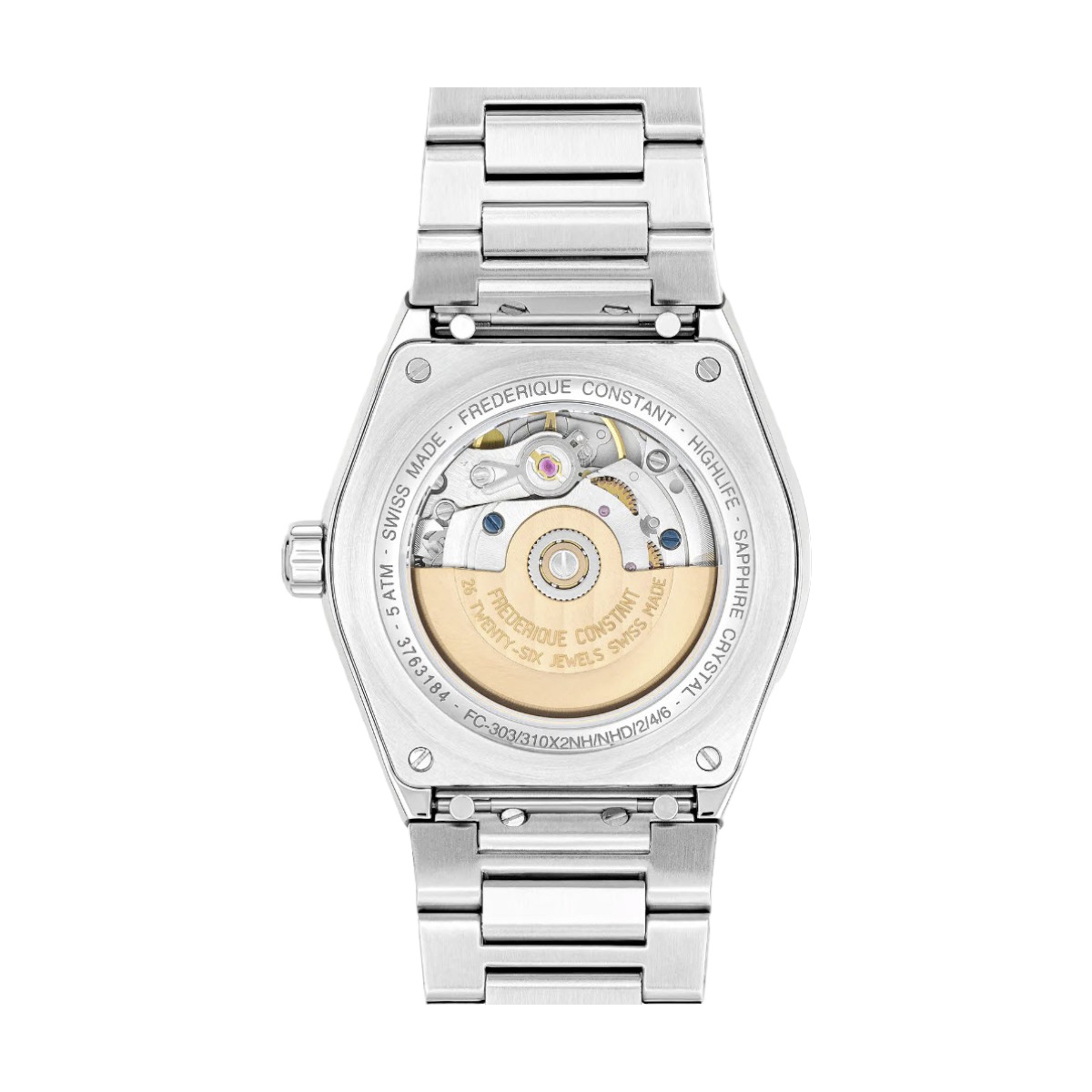 Frederique Constant Highlife Automatic 34mm Women's Watch, Pink Dial