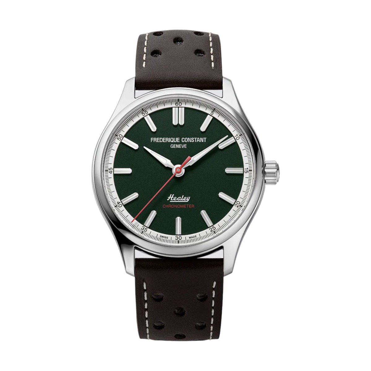 Frederique Constant Classics Vintage Rally Healey COSC Automatic 40mm Men's Watch, Green Dial
