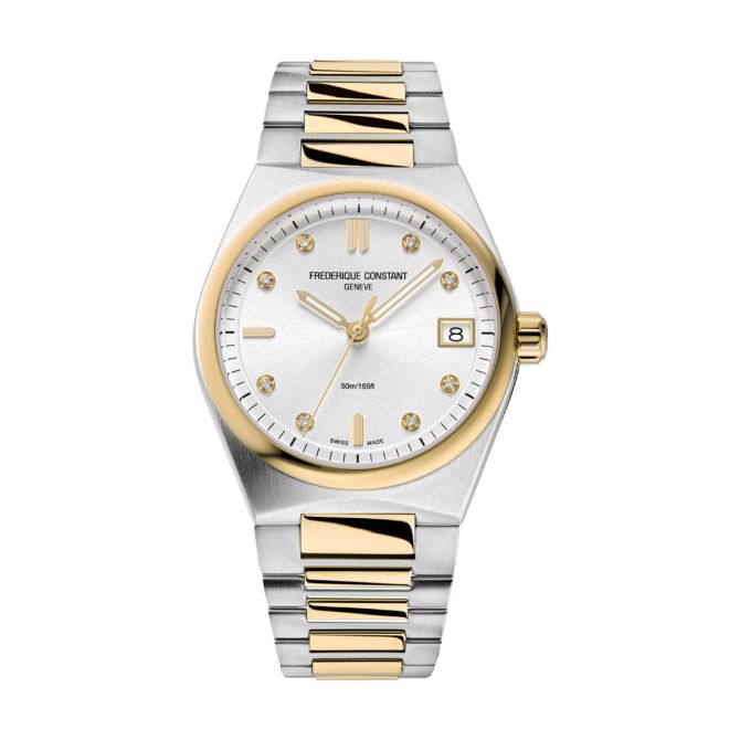 Frederique Constant Highlife Quartz 31mm Watch, Silver Tone and Diamond Dial