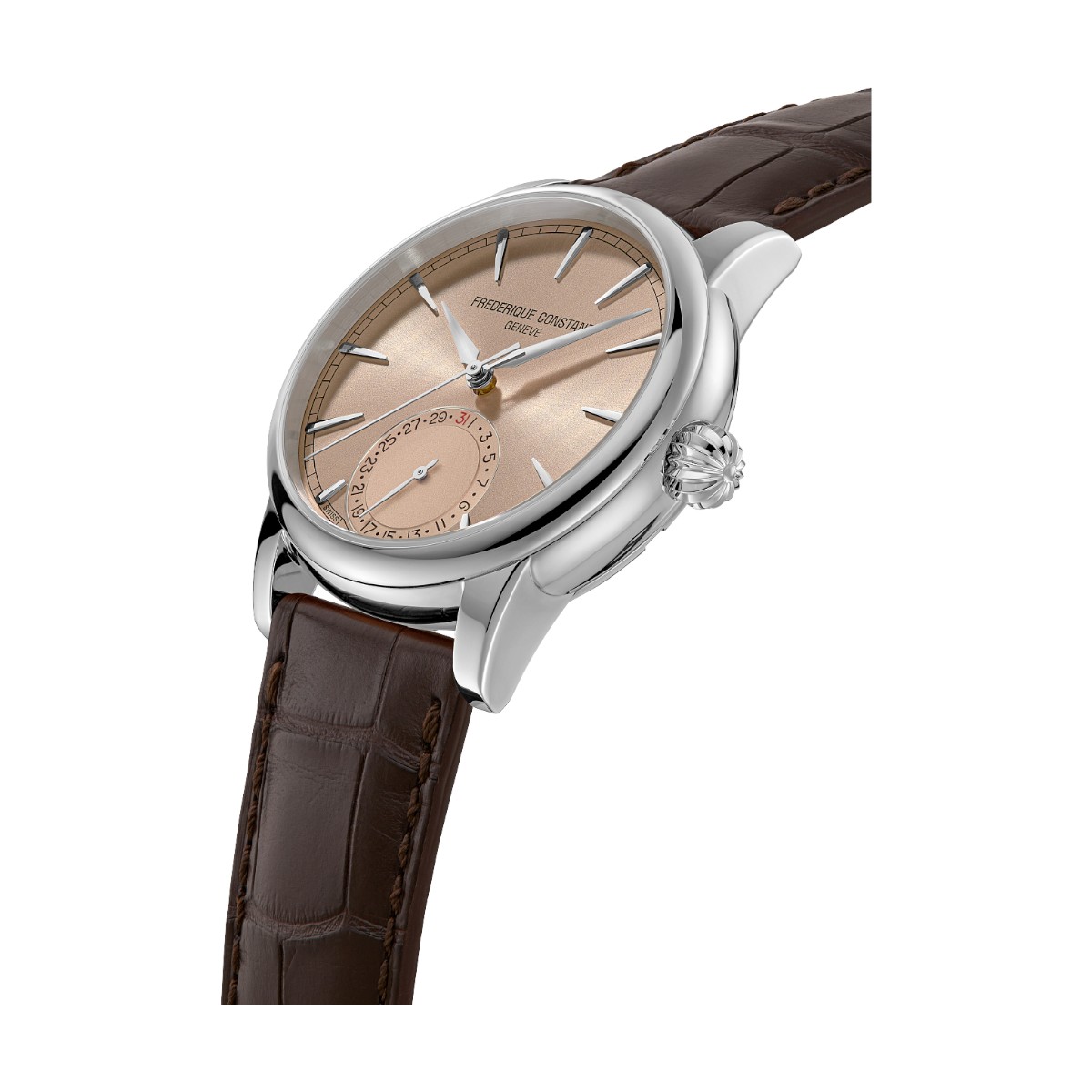 Frederique Constant Manufacture Classic Date 40mm Watch, Salmon Dial