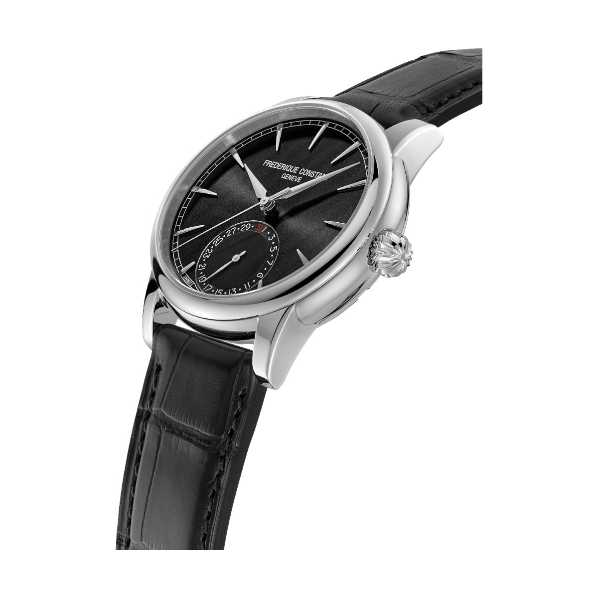 Frederique Constant Manufacture Classic Date 40mm Watch, Black Dial