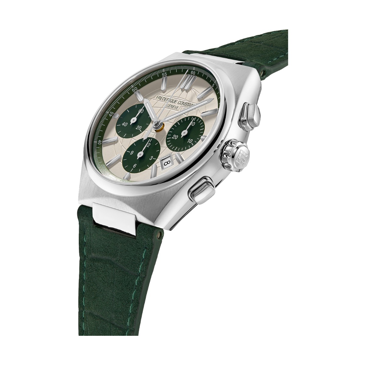 Frederique Constant Highlife Chronograph Automatic 41mm Watch, Green Dial