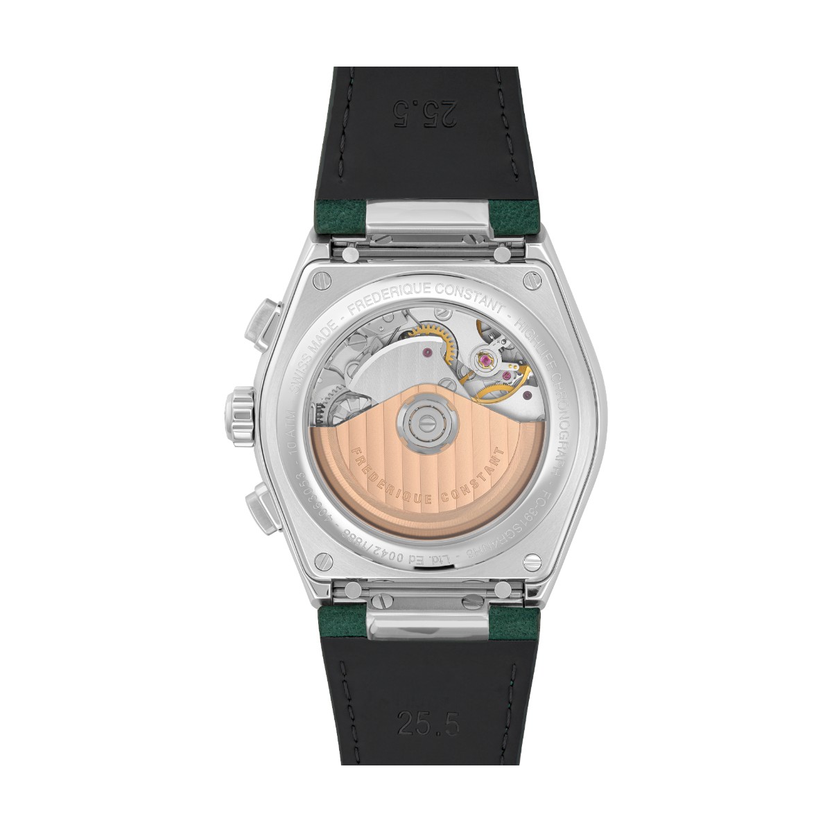 Frederique Constant Highlife Chronograph Automatic 41mm Watch, Green Dial