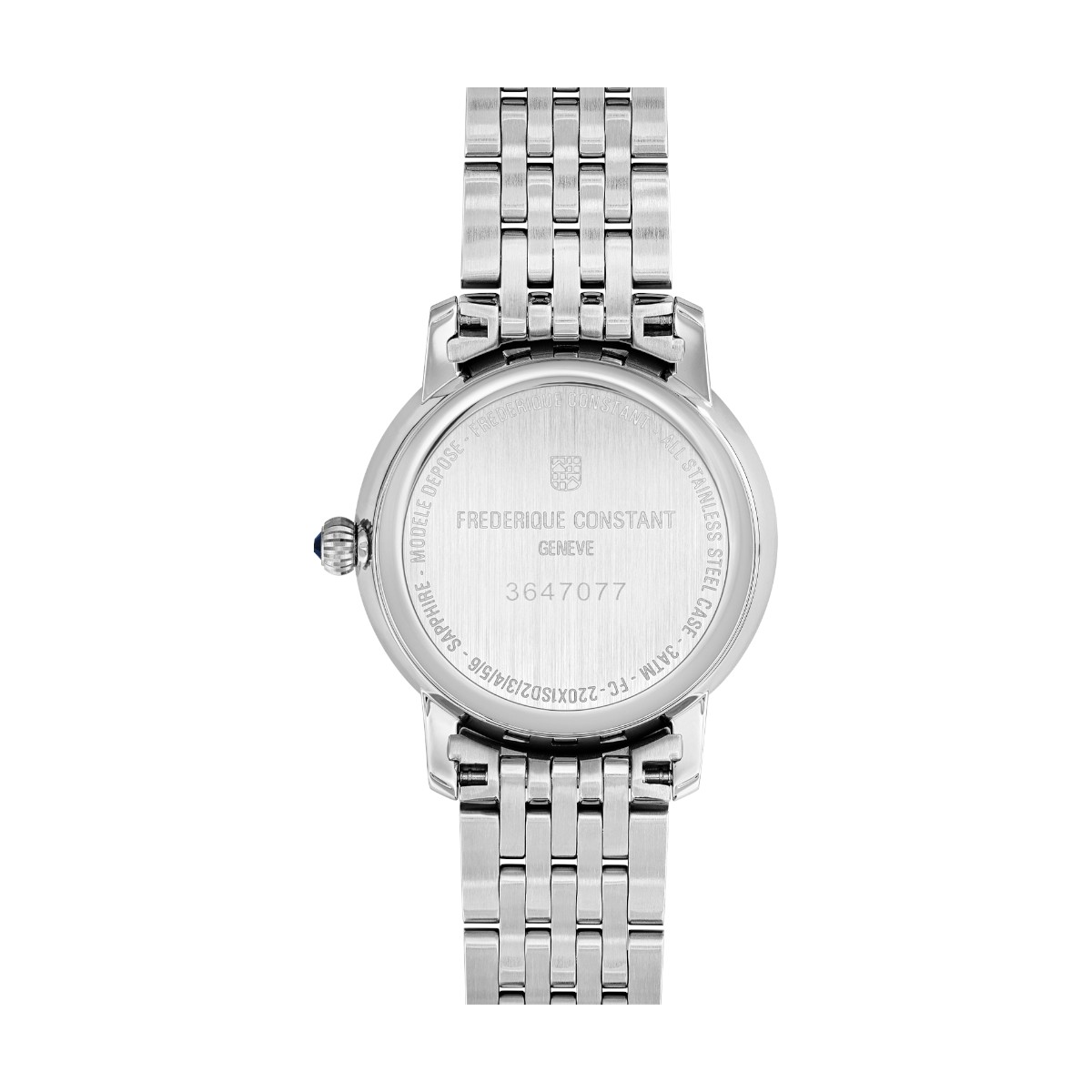 Frederique Constant Classics Slimline 30mm Watch, Diamond and Light Brown-Silver Dial