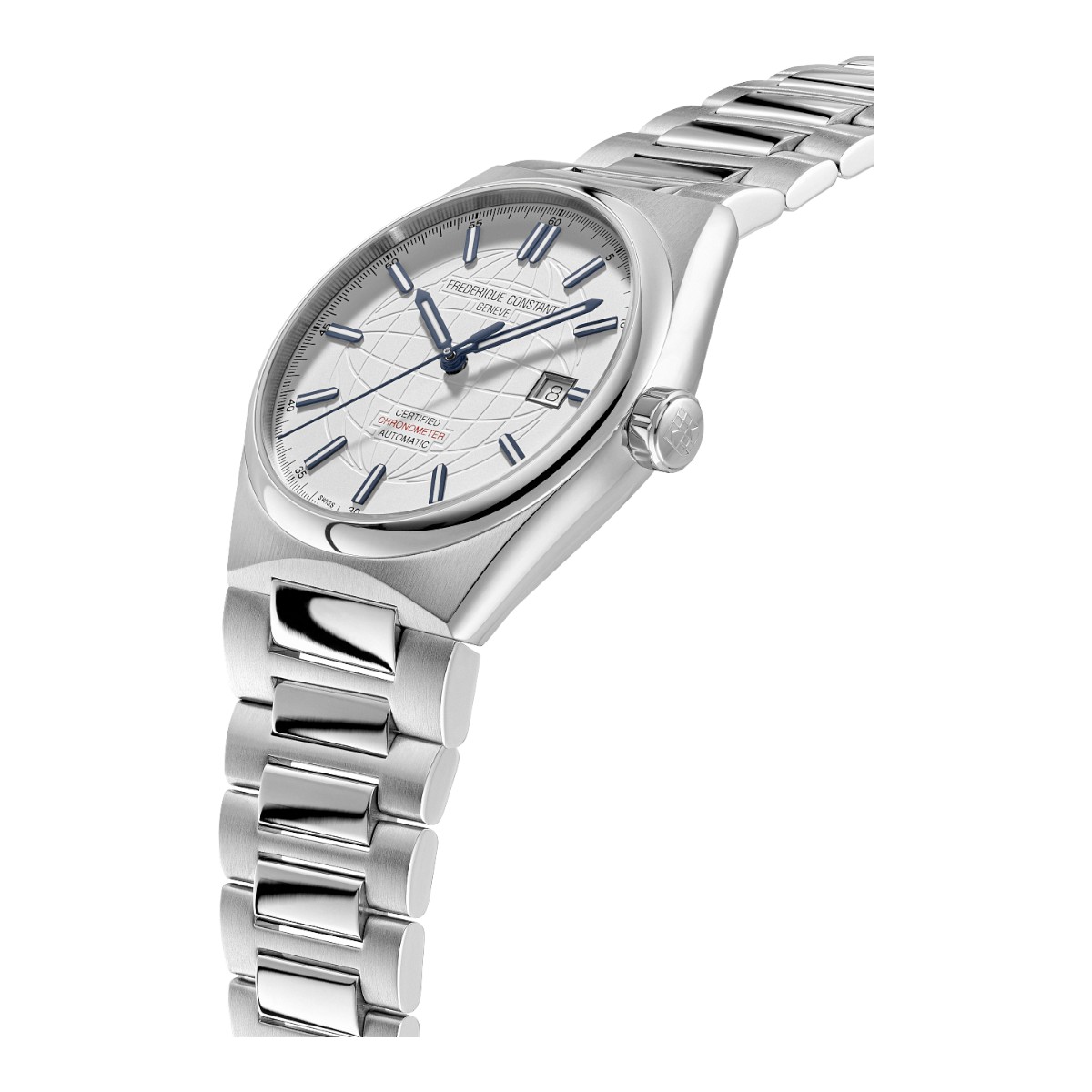 Frederique Constant Highlife Automatic COSC 41mm Men's Watch, Silver Dial