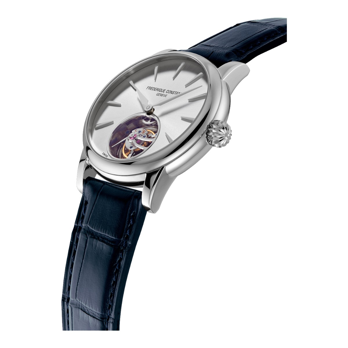 Frederique Constant Manufacture Classic Tourbillon 39mm Men's Watch, Silver Tone Dial