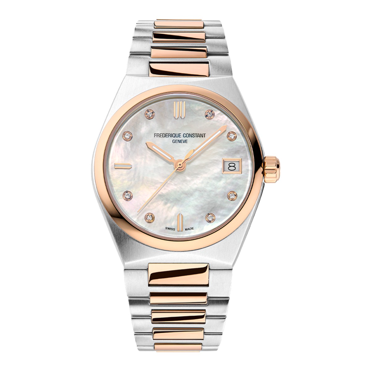 Frederique Constant Highlife Quartz 31mm Women's Watch, White Mother of Pearl Dial