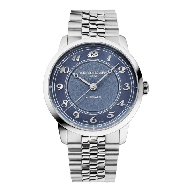 Frederique Constant Classics Premiere 38.5mm Watch, Blue Dial