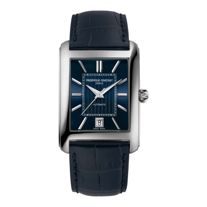 Frederique Constant Classics Carree 33.3mm Watch, Blue Dial