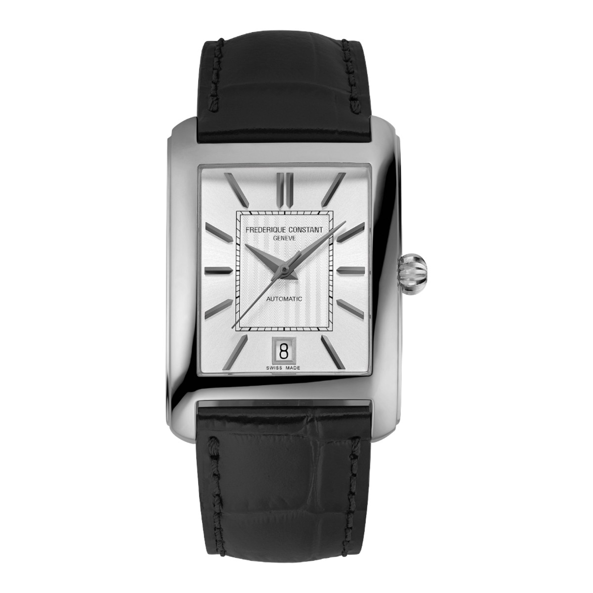 Frederique Constant Classics Carree 42.30 x 30mm Watch, Silver Dial