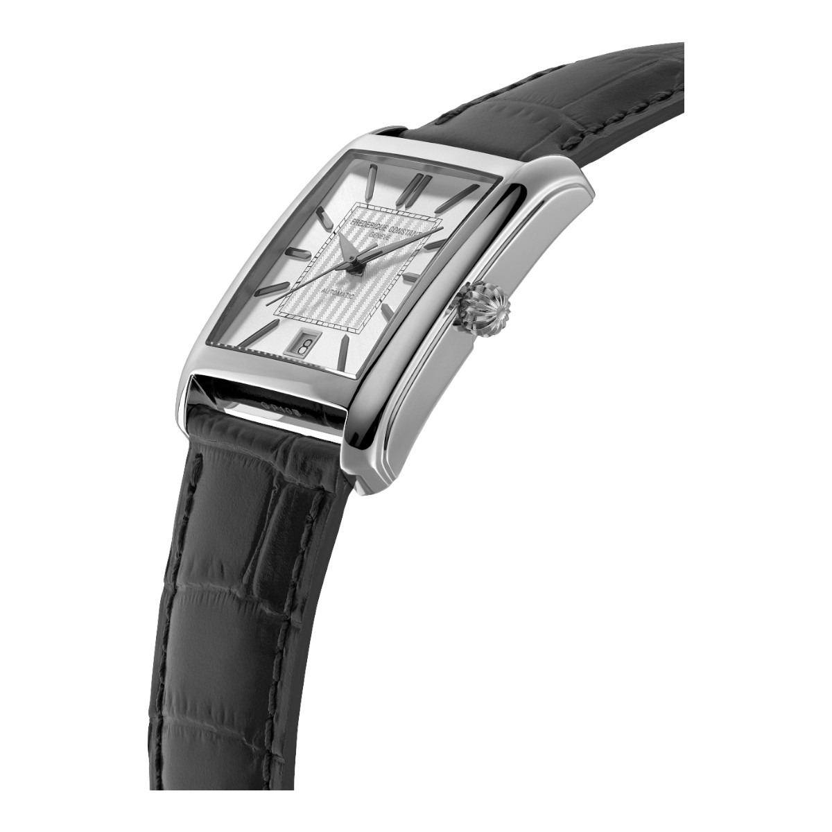 Frederique Constant Classics Carree 42.30 x 30mm Watch, Silver Dial