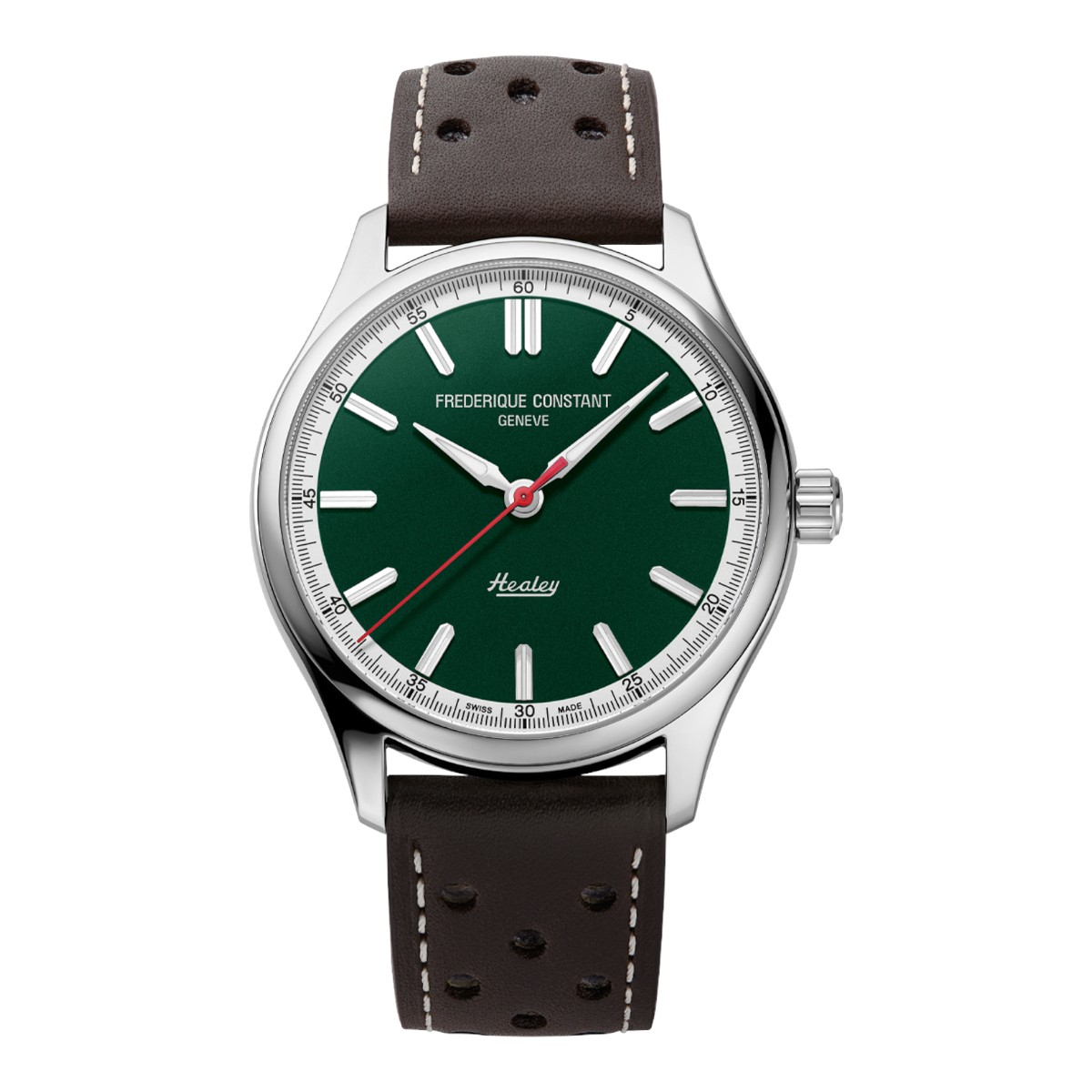 Frederique Constant Classics Vintage Rally Healey 40mm Watch, Green Dial