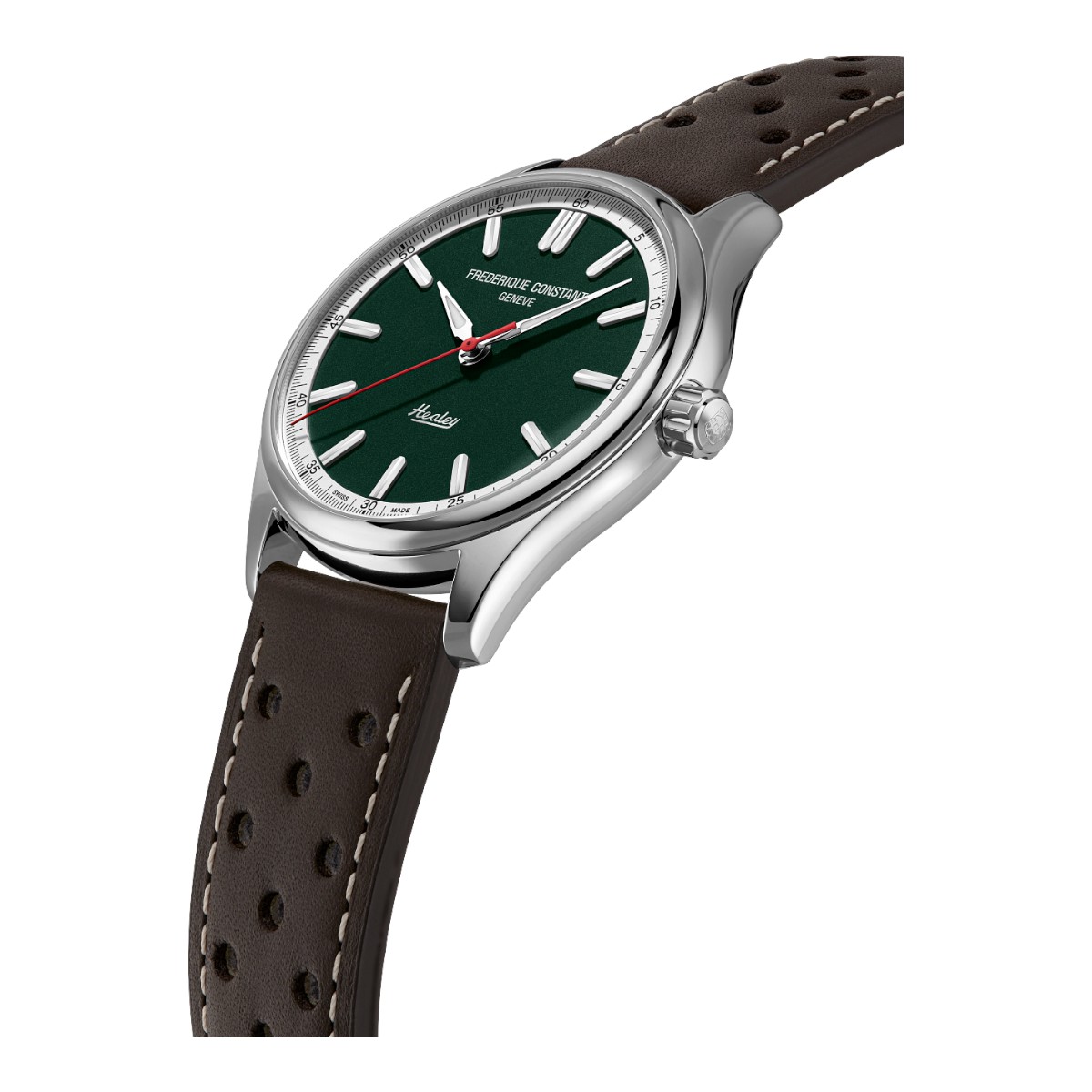 Frederique Constant Classics Vintage Rally Healey 40mm Watch, Green Dial