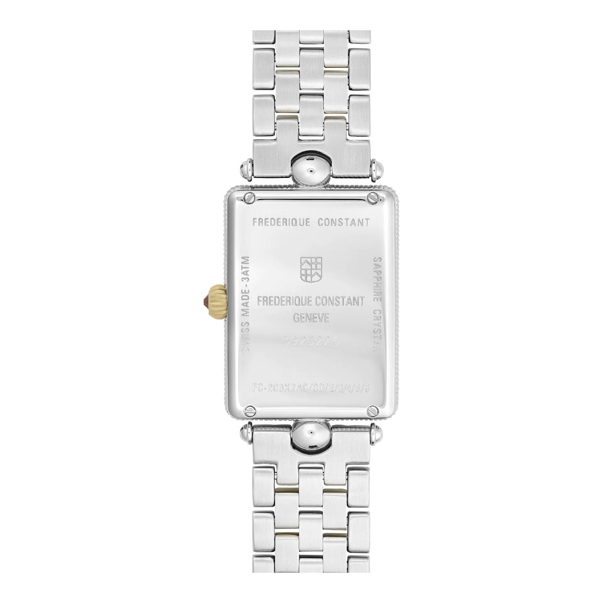 Frederique Constant Classics Art Deco Square 28mm x 20.70mm Watch, White Mother of Pearl Dial