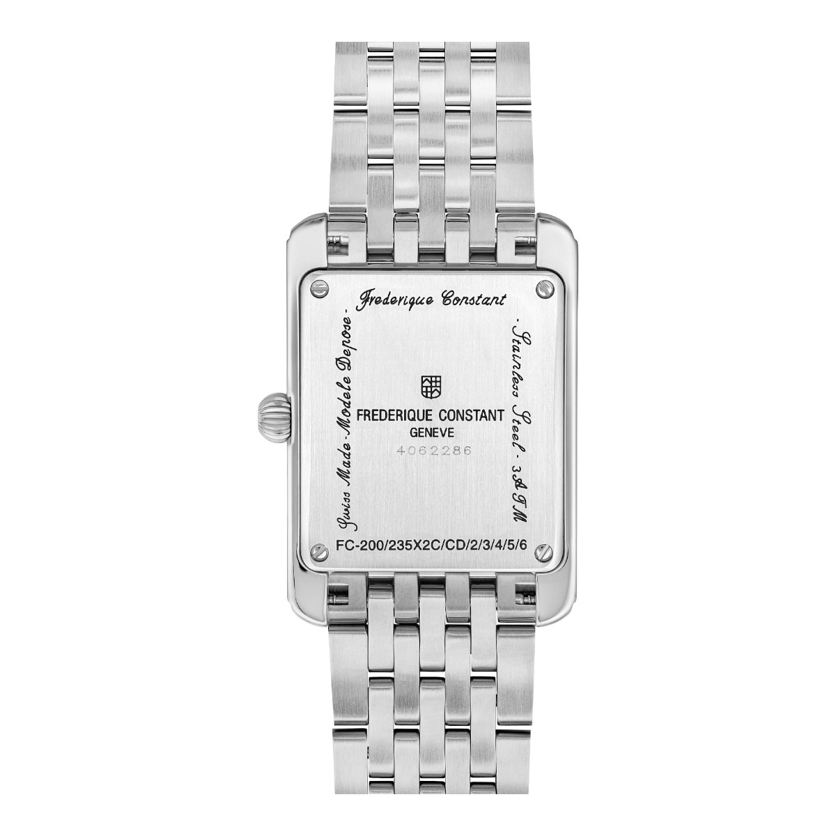 Frederique Constant Classics Carree Small Seconds 36mm x 25mm Watch, Green Dial