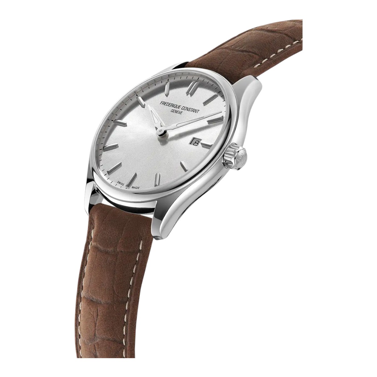 Frederique Constant Classics Quartz 40mm Men's Watch, Silver Dial