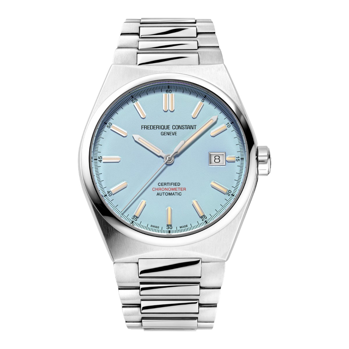 Frederique Constant Highlife Automatic COSC 39mm Watch, Light Blue Dial