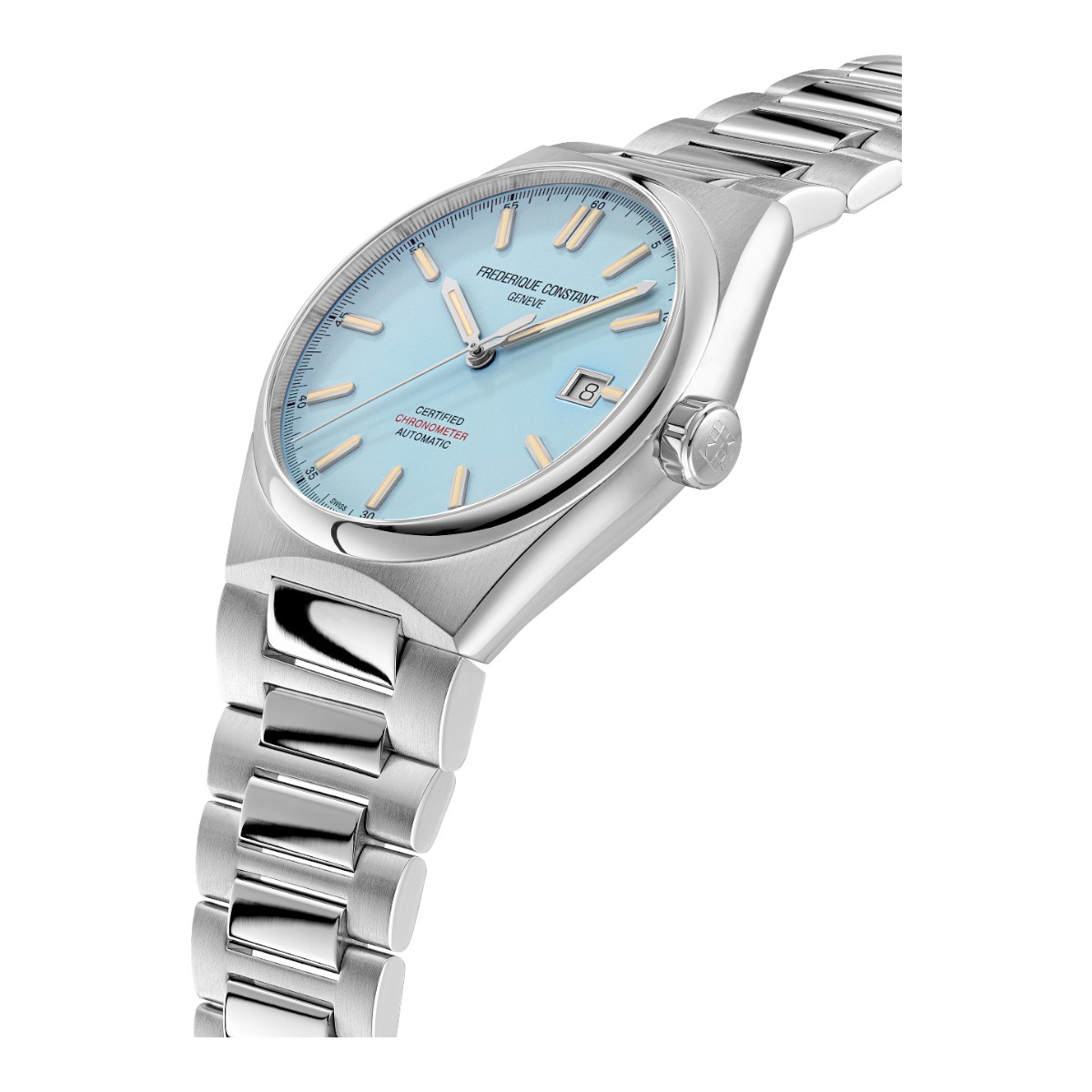 Frederique Constant Highlife Automatic COSC 39mm Watch, Light Blue Dial