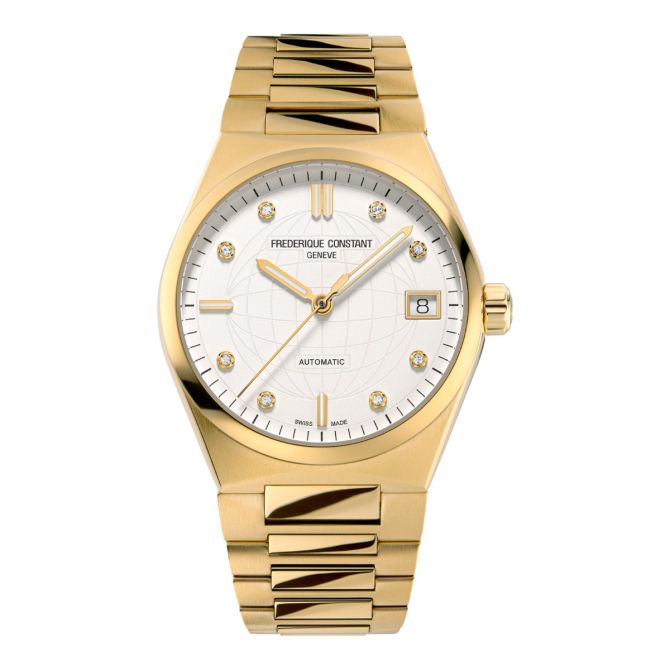 Frederique Constant Highlife Automatic 34mm Women's Watch, Silver Dial
