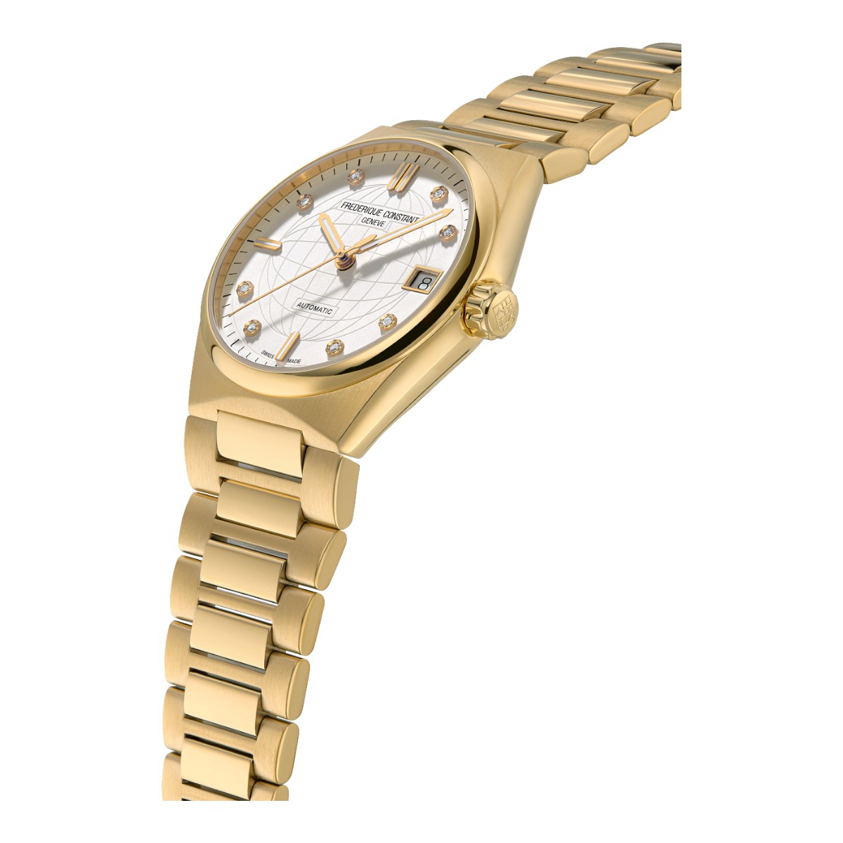 Frederique Constant Highlife Automatic 34mm Women's Watch, Silver Dial