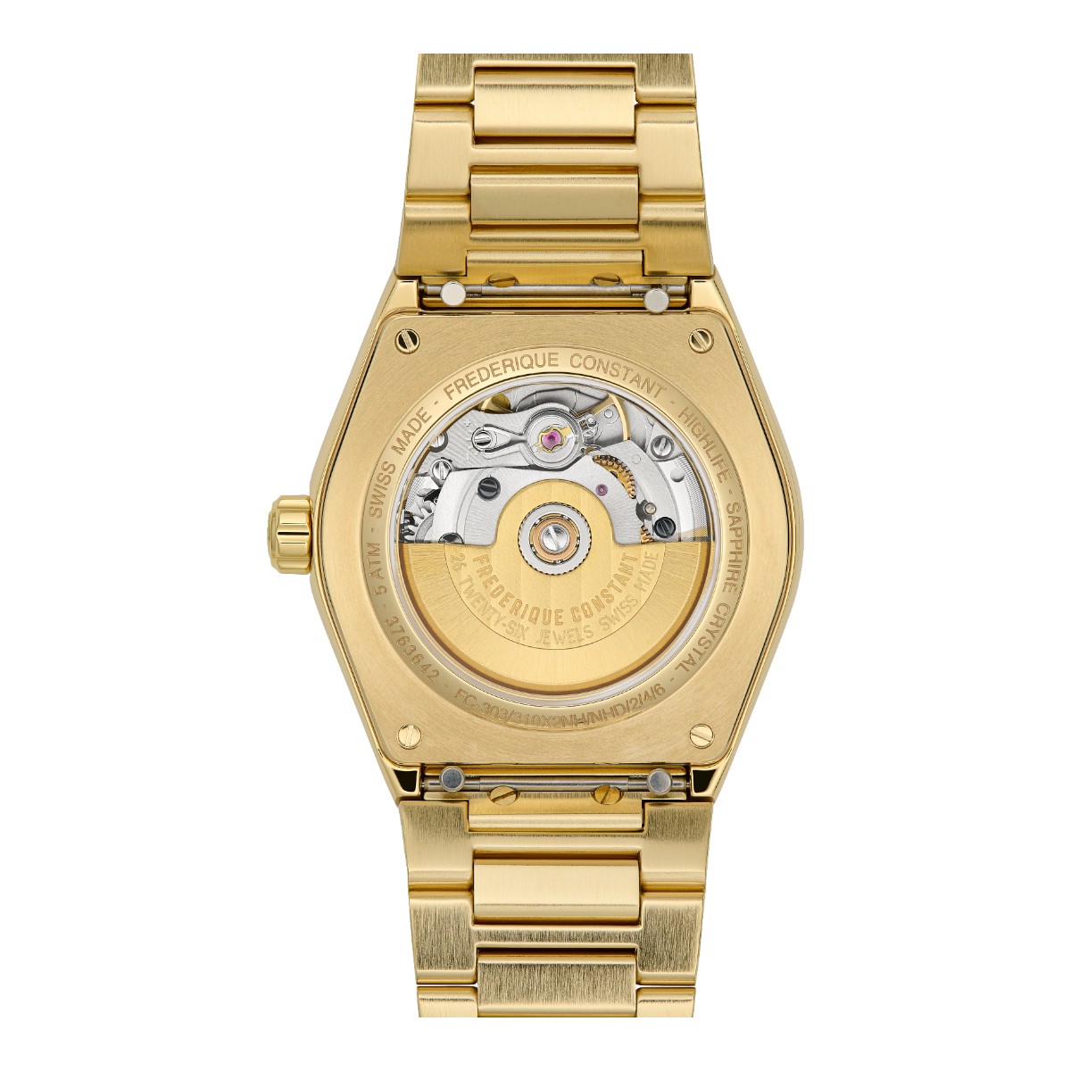 Frederique Constant Highlife Automatic 34mm Women's Watch, Silver Dial