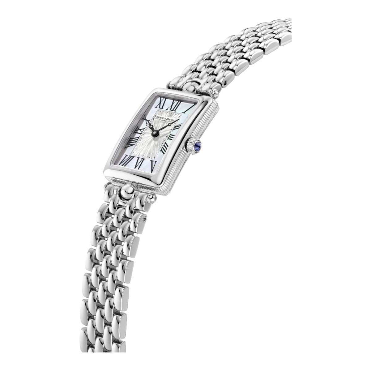 Frederique Constant  Classics Art Deco Carree 28mm Women's Watch, White Mother of Pearl