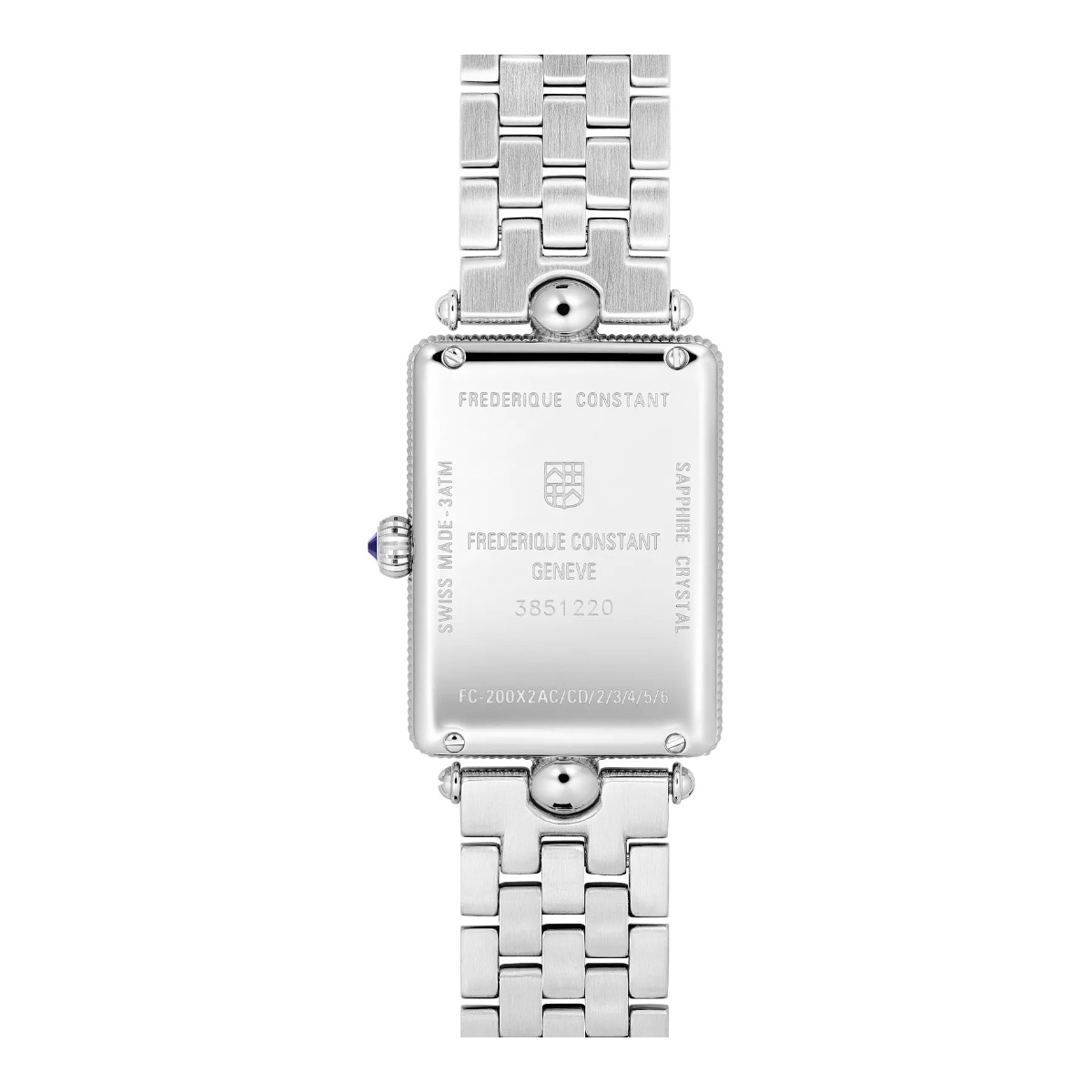 Frederique Constant  Classics Art Deco Carree 28mm Women's Watch, White Mother of Pearl