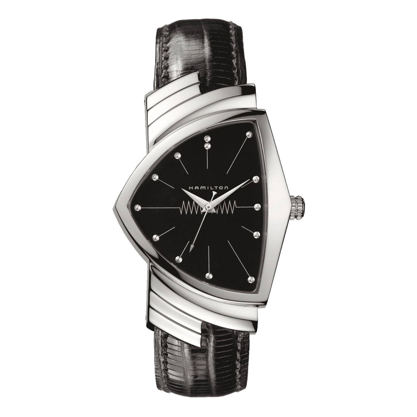 Hamilton Ventura Quartz 32.3mm x 50.3mm Women's Watch, Black Dial