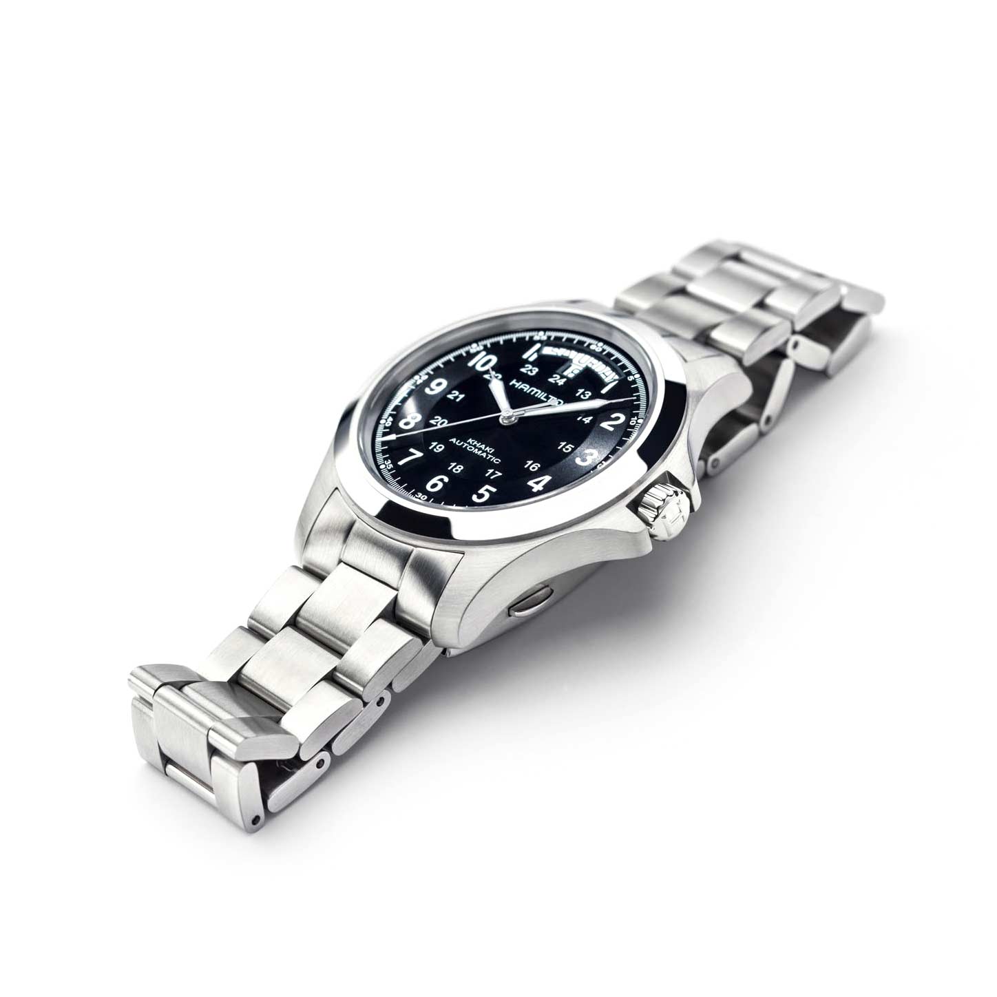 Hamilton Khaki Field King Automatic 40mm Men's Watch, Black Dial