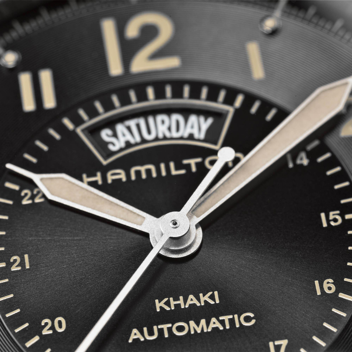 Hamilton Khaki Field Day Date Automatic 42mm Watch, Black and Brown Dial