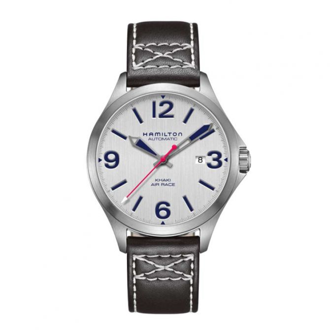 Hamilton Khaki Aviation Air Race 42mm Men's Watch, Blue and Silver Dial