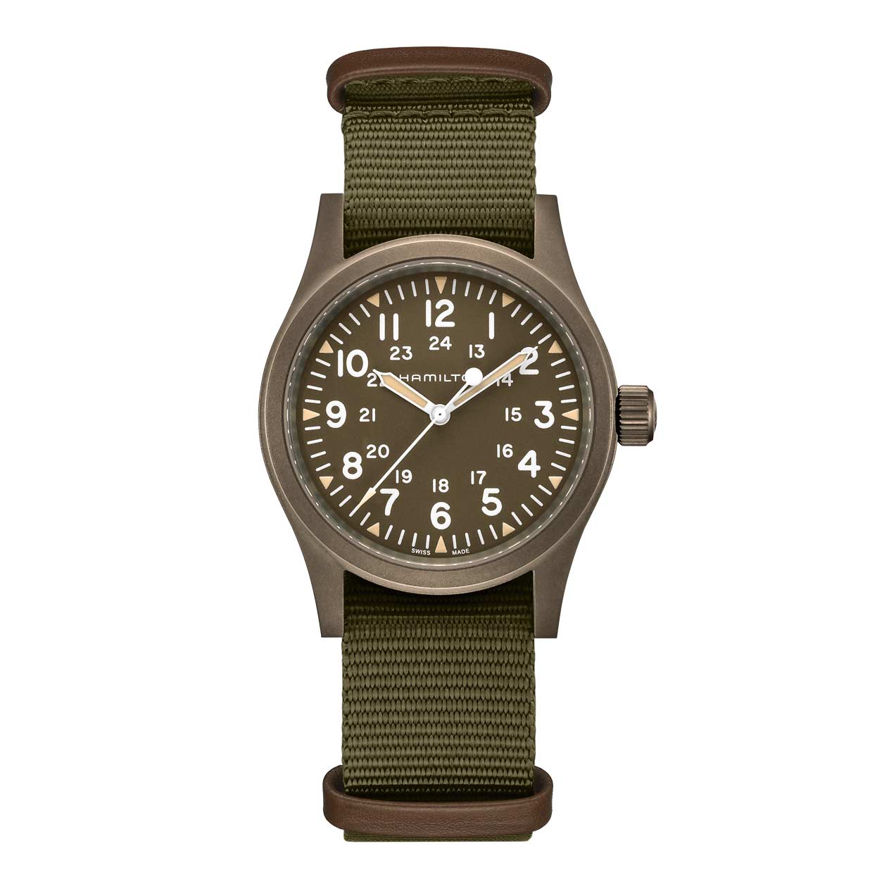 Hamilton Khaki Field Mechanical Watch, 38mm Green Dial