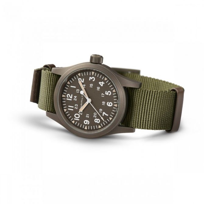 Hamilton Khaki Field Mechanical Watch, 38mm Green Dial | H69449961 Hamilton Khaki Field Mechanical Watch, 38mm Green Dial | H69449961