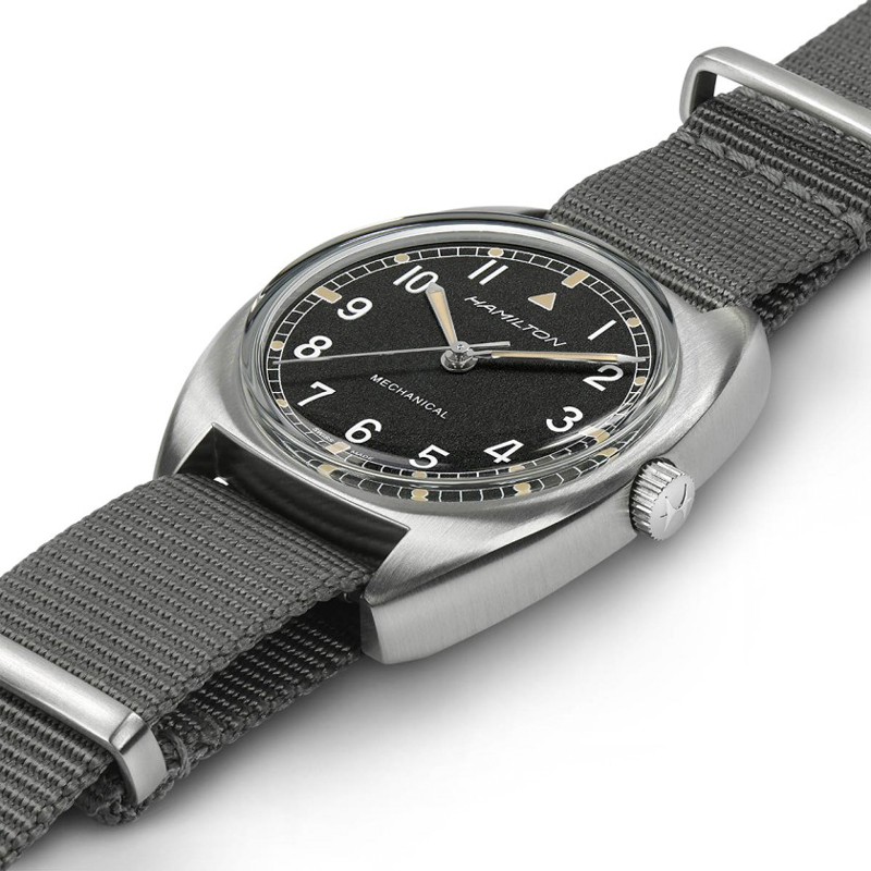 Hamiliton Khaki Aviation Pilot Pioneer Mechanical 36mm x 33mm Men's Watch, Grey Dial
