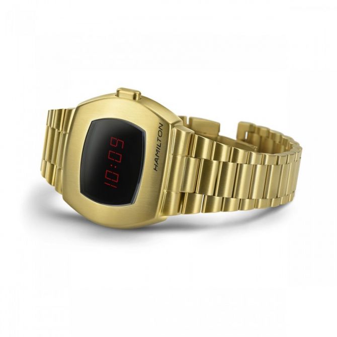 Hamilton American Class Pulsar Digital Quartz, Gold | H52424130