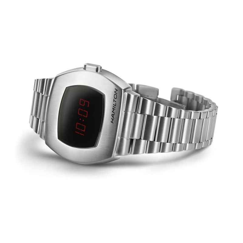 Hamilton American Classic PSR Digital Quartz 40mm Men's Watch, Stainless Steel Bracelet