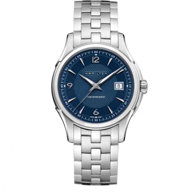 Hamilton Jazzmaster Viewmatic Auto 40mm Watch, Blue and Grey Dial