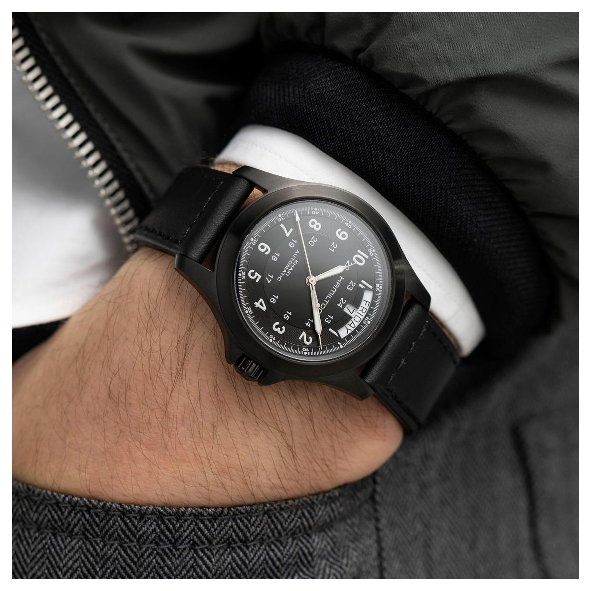 Hamilton Khaki Field King 40mm Watch, Black Dial