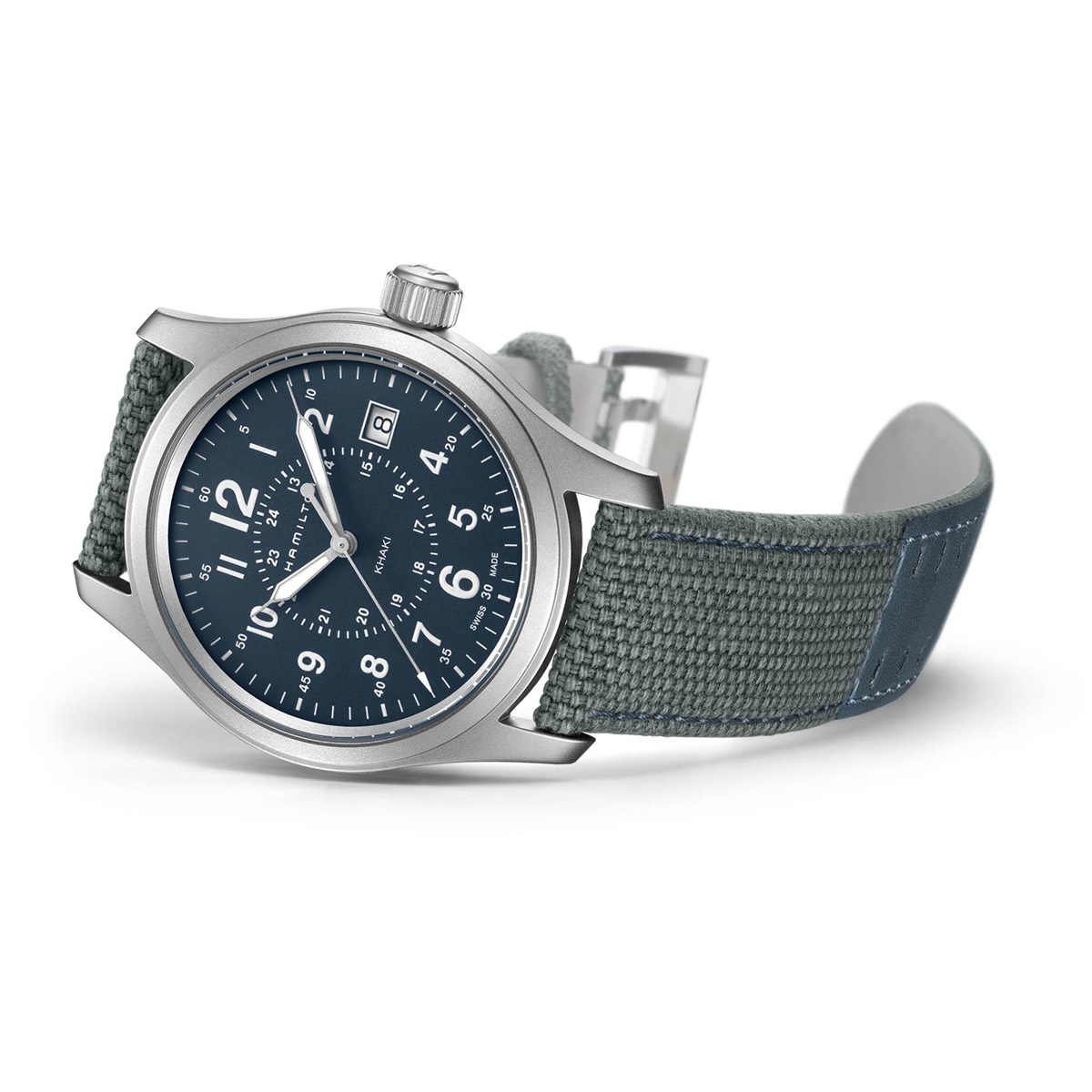 Hamilton Khaki Field Quartz 38mm Watch, Blue Dial
