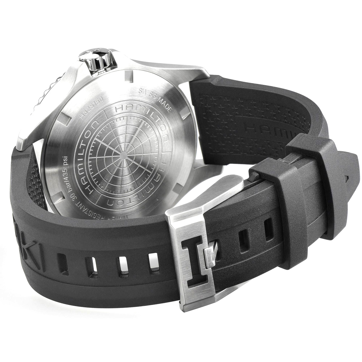 Hamilton Khaki Navy Scuba Auto 43mm Men's Watch, Black Dial