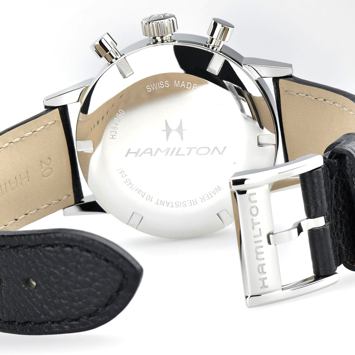 Hamilton American Classic Intra-Matic Chronograph H 40mm Men's Watch, Black Dial