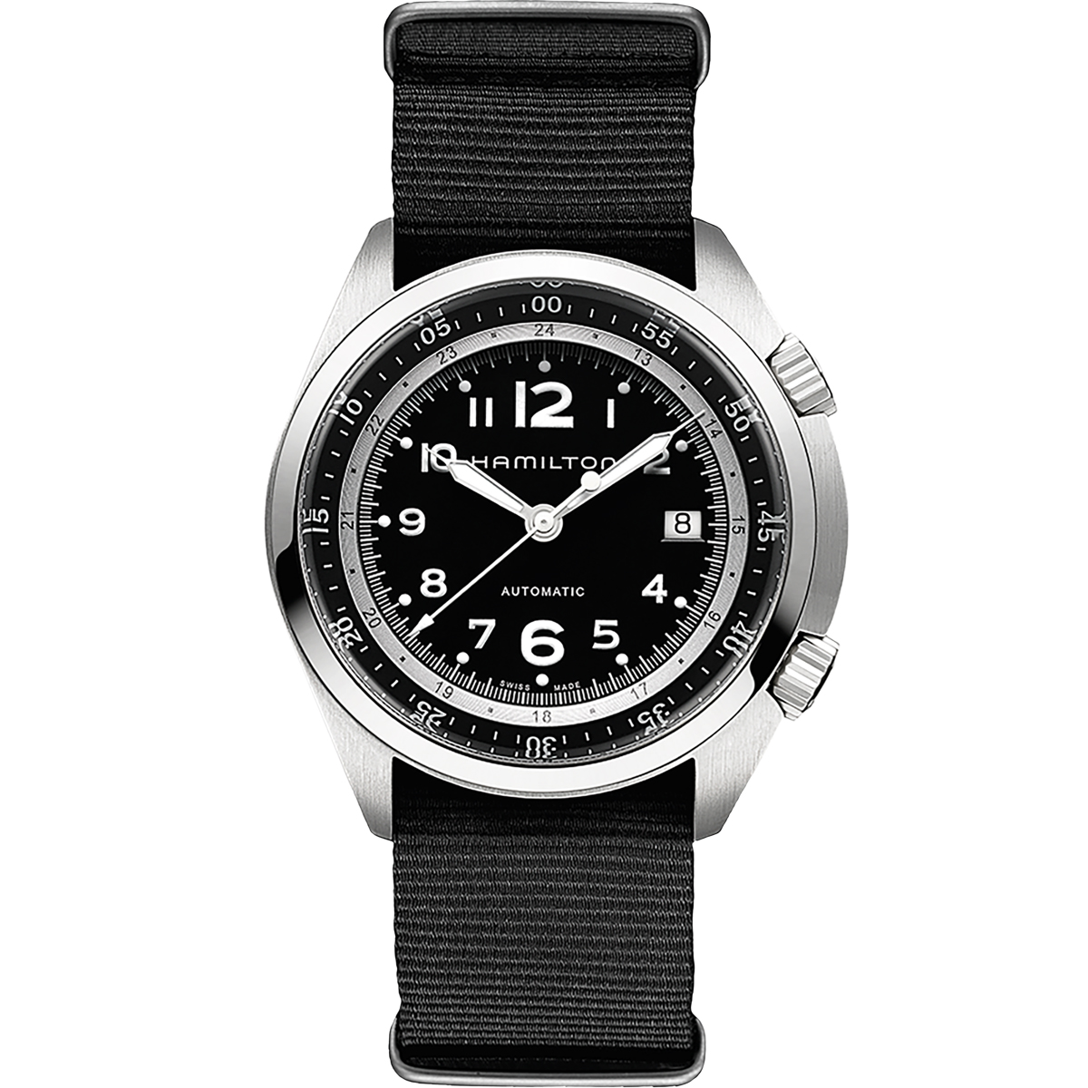 Hamilton Khaki Aviation Pilot Pioneer Automatic 41mm Watch, Black Dial