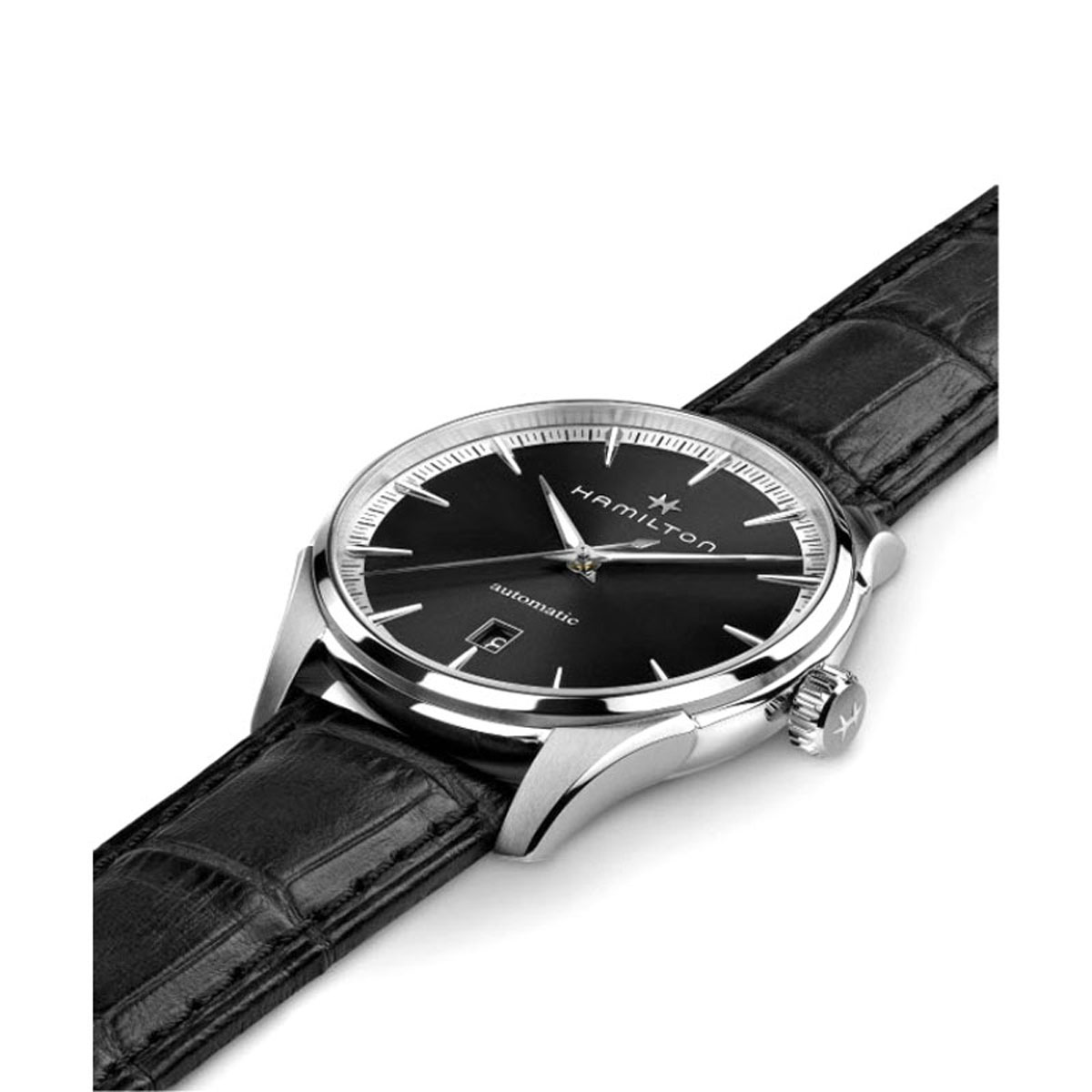 Hamilton Jazzmaster Automatic 40mm Watch, Black and Silver Dial