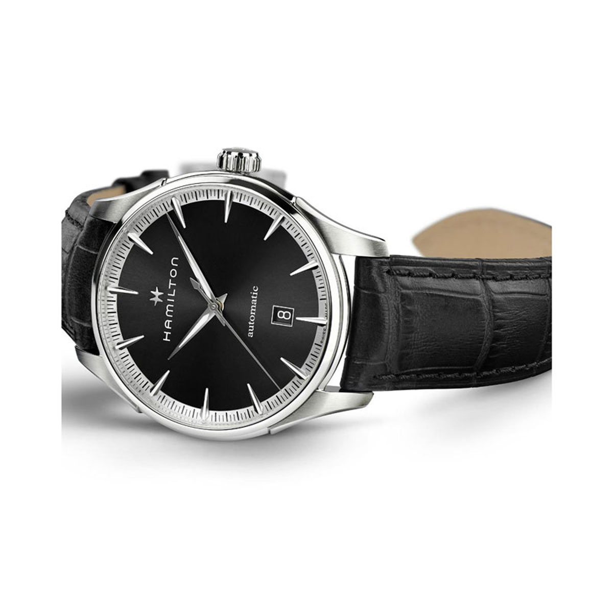 Hamilton Jazzmaster Automatic 40mm Watch, Black and Silver Dial