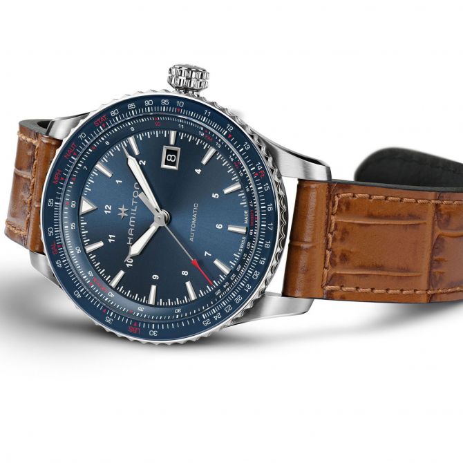 Hamilton Khaki Aviation Converter Automatic 42mm Men's Watch, Blue