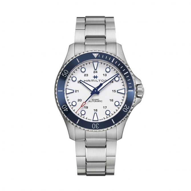 Hamilton Khaki Navy Scuba Automatic 43mm Men's Watch, Silver Dial